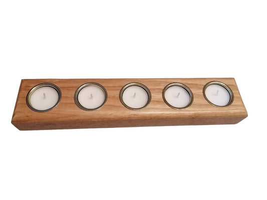 Ash/Oak Tealight Candleholder - Custom Woodcraft Studio