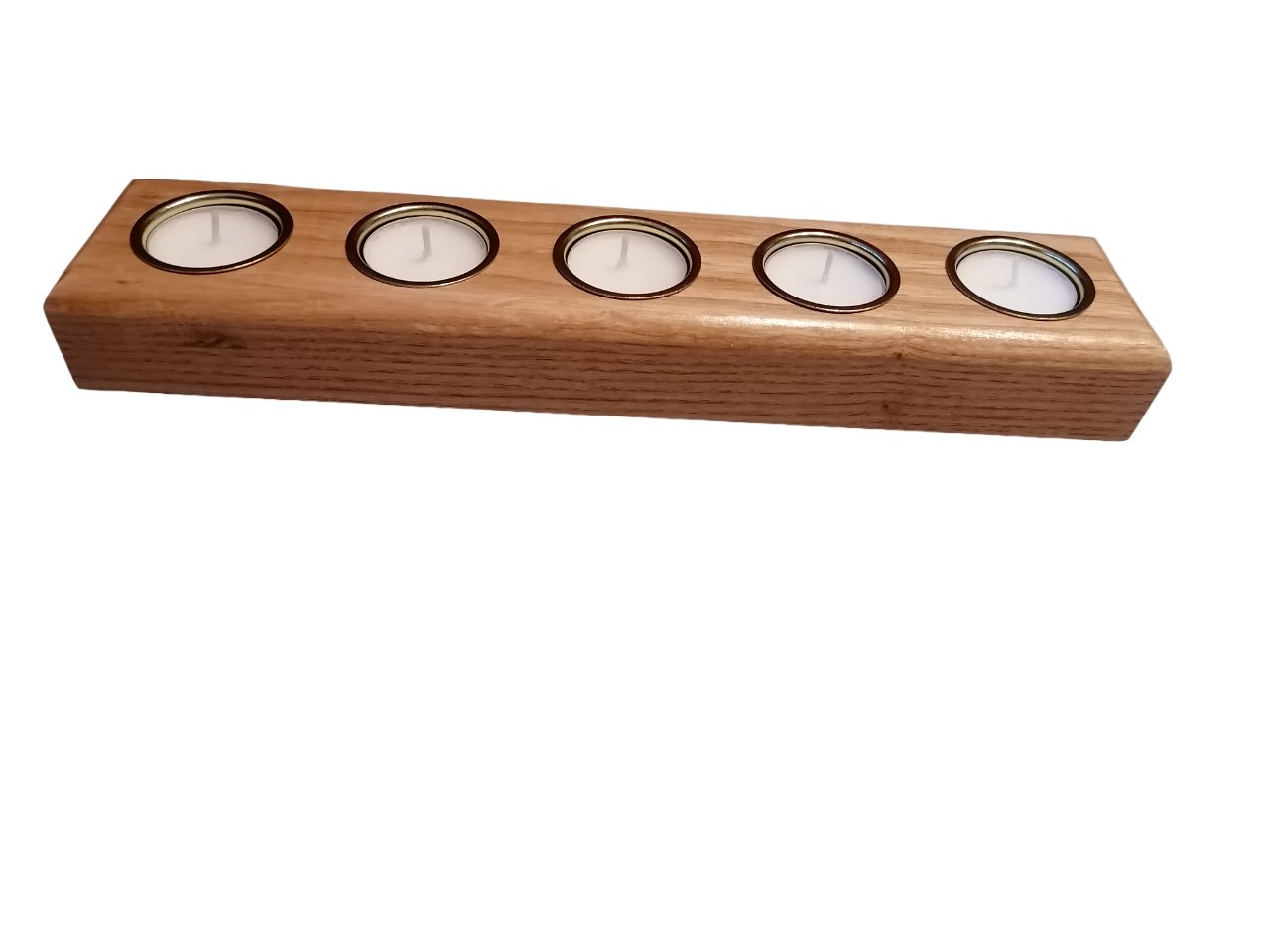 Ash/Oak Tealight Candleholder - Custom Woodcraft Studio